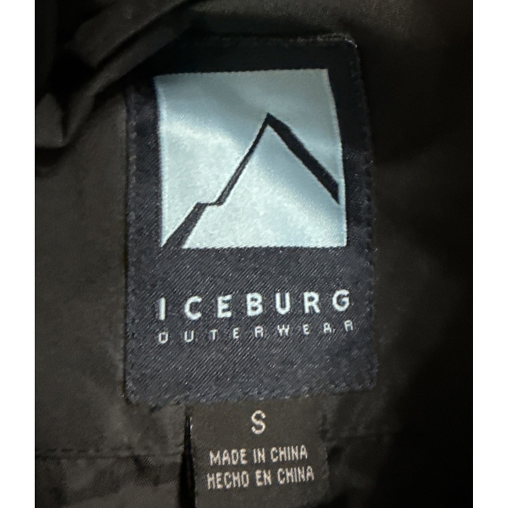 Iceberg Outerwear Women's Black Utility Jacket With Draw Strap Size Small - Picture 3 of 3